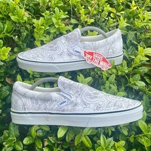 Vans Classic Slip On Desert Skulls Marshmallow White